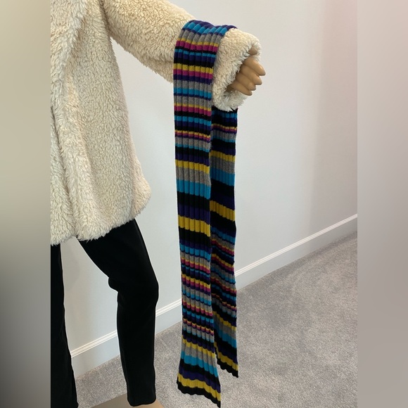 Lord and Taylor Muticolored Cashmere Scarf - Picture 6 of 7